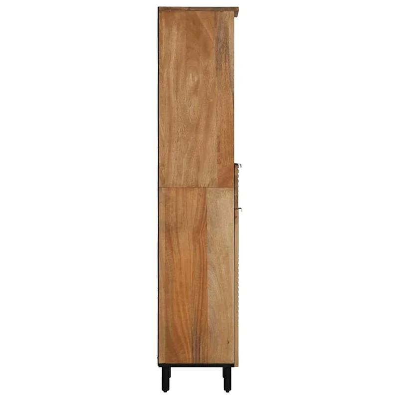 Armoire de salle de bain design moderne rangement 38 x 33 x 160 cm en manguier marron 02_0057744
