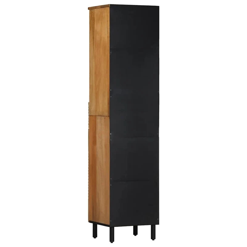 Armoire de salle de bain design moderne rangement 38 x 33 x 160 cm en manguier marron 02_0057744