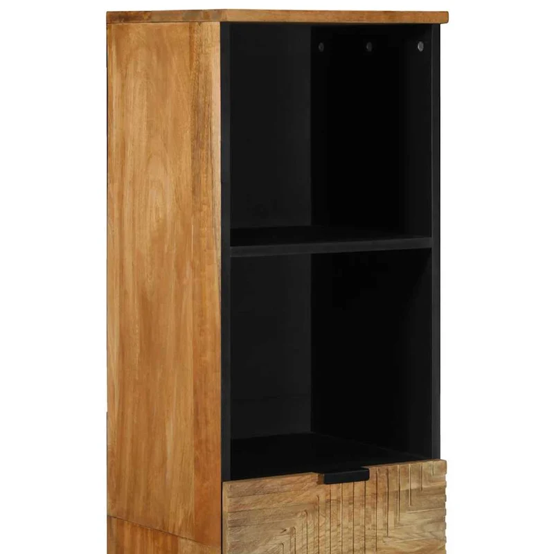 Armoire de salle de bain design moderne rangement 38 x 33 x 160 cm en manguier marron 02_0057744