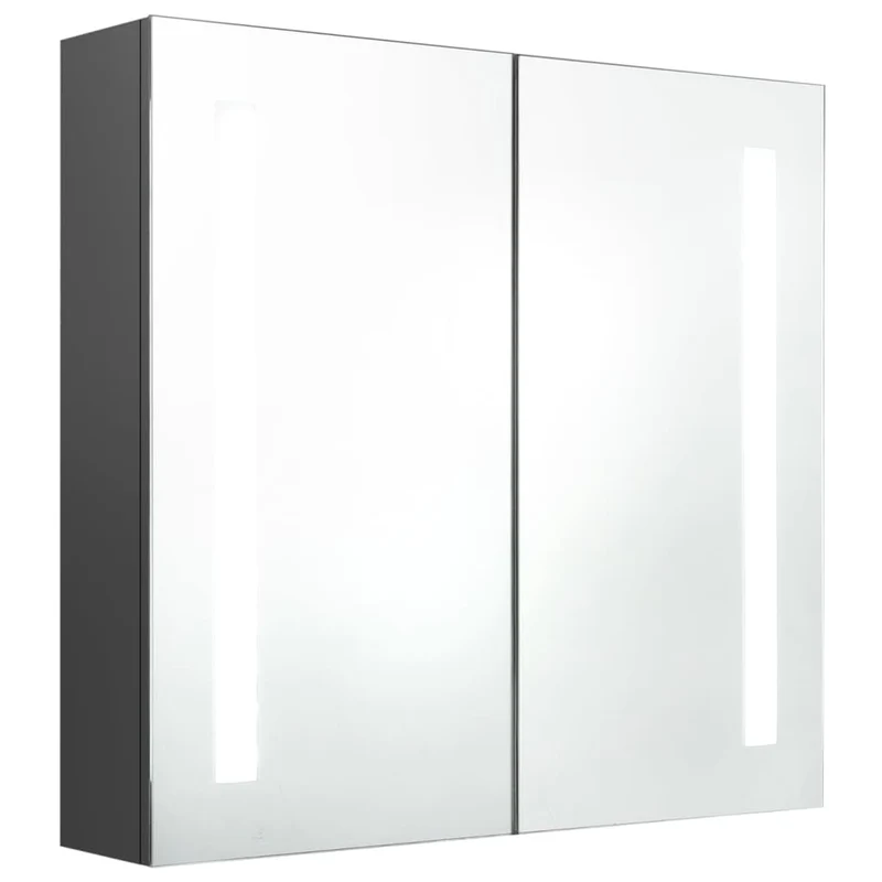Armoire de salle de bain à miroir led 62 x 14 x 60 cm gris 02_0006598