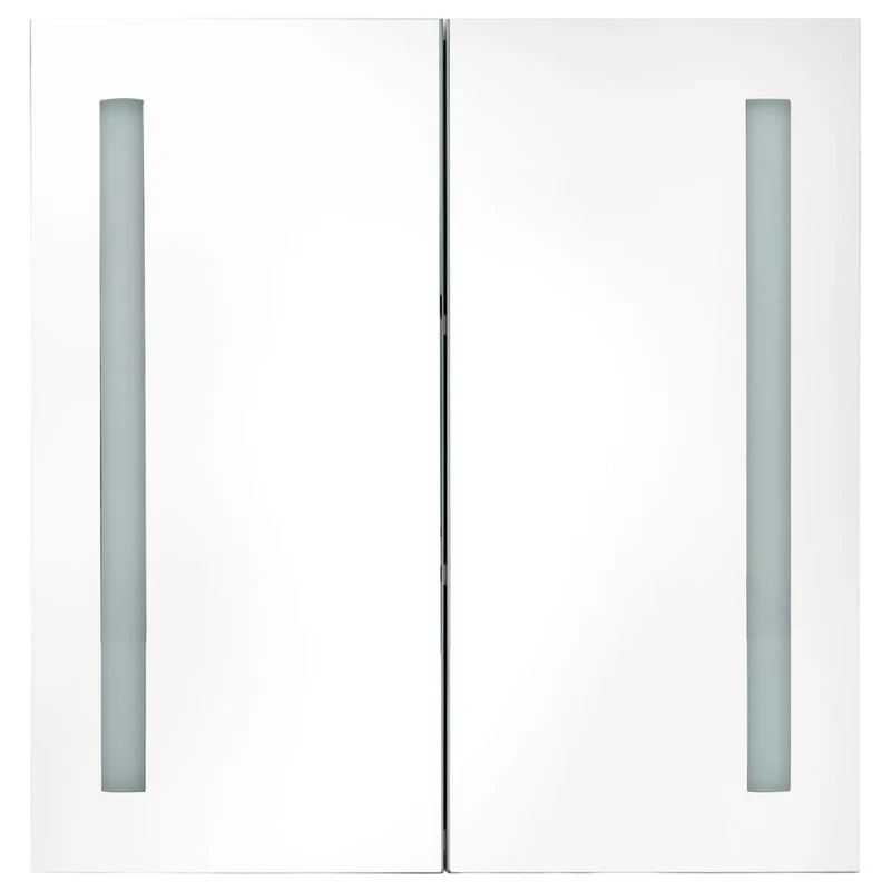Armoire de salle de bain à miroir led 62 x 14 x 60 cm gris 02_0006598