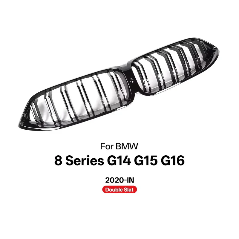 Grille Calandre BMW Série 8 G14 G15 G16 2020+ Noir Brillant