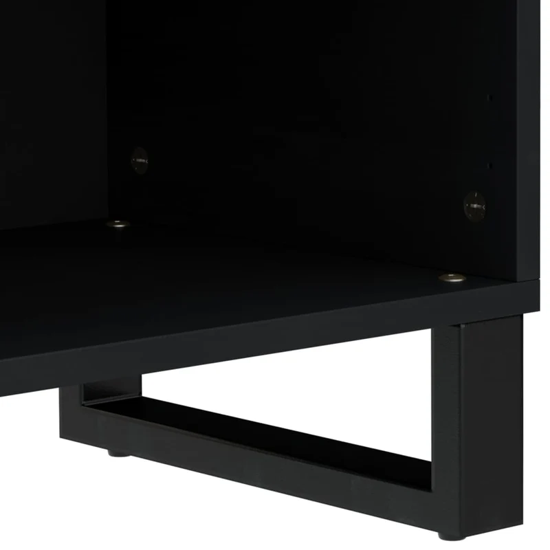 Meuble TV multimédia étagère télévision buffet téléviseur salle à manger salon chambre 80 x 33 x 46 cm bois d'acacia solide et d'ingénierie brun 02_0026240