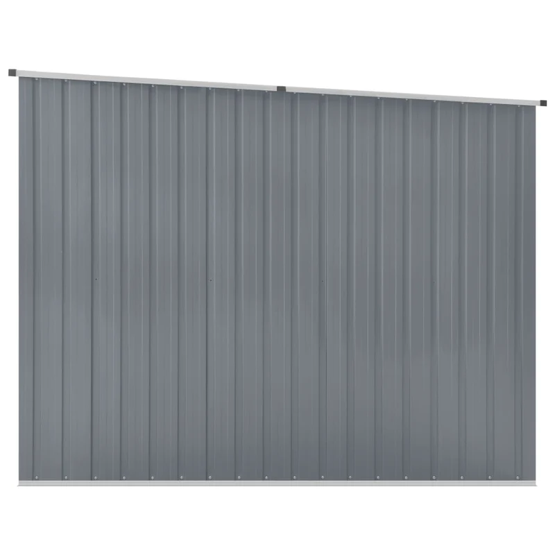 Abri de jardin cabane cabanon maison de stockage remise extérieur hangar outils robuste 195 x 198 x 159 cm acier galvanisé gris 02_0022231