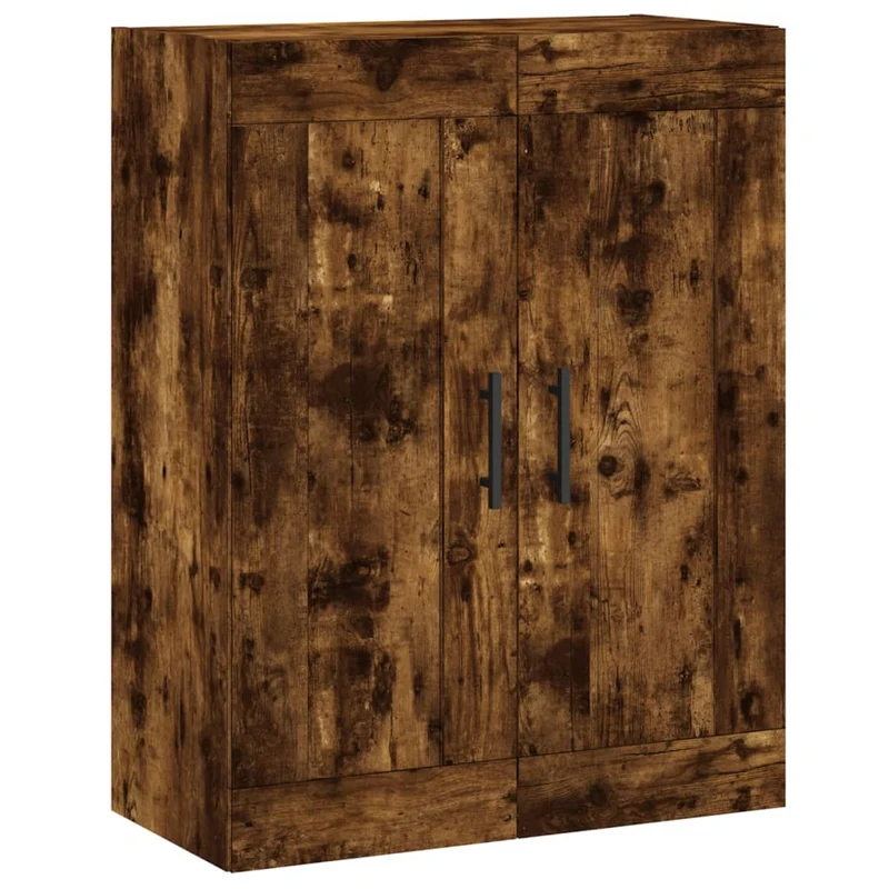 Buffet bahut commode armoire meuble de rangement organisateur cuisine salle de séjour salon haut 69,5 x 34 x 180 cm bois d'ingénierie marron 02_0033407