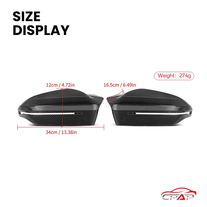 Coque Rétroviseur Carbone BMW G60 G70 i5 M5 Style