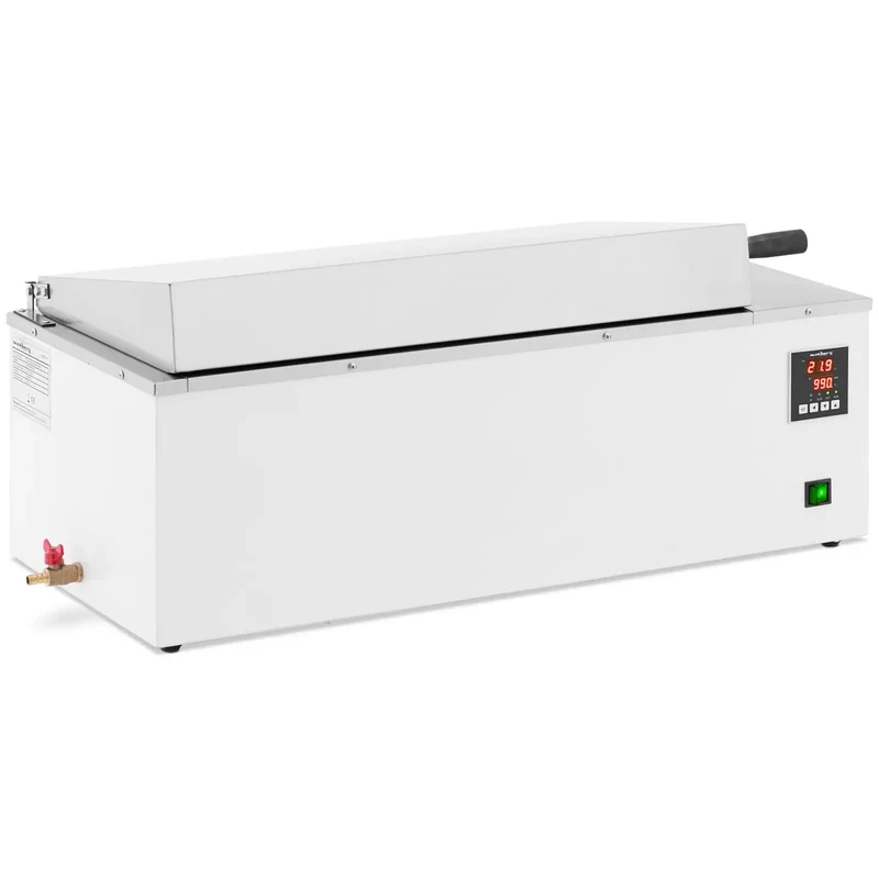 Bain marie thermostaté numérique de laboratoire chauffage doublure en acier inoxydable 36 litres 100 °c 600 x 300 x 200 mm acier inoxydable 14_0008291