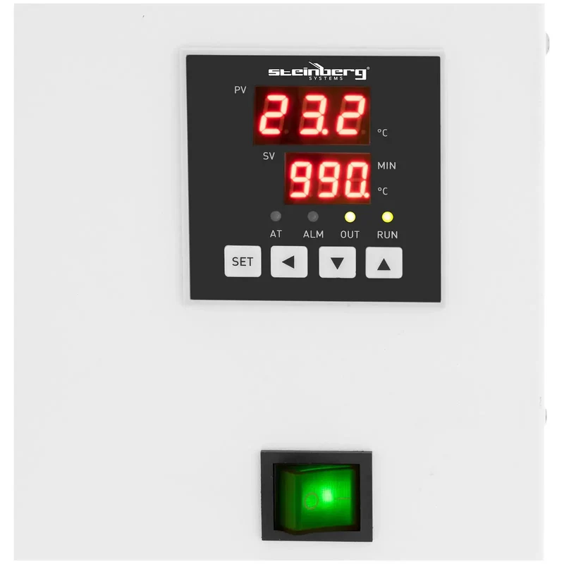 Bain marie thermostaté numérique de laboratoire chauffage doublure en acier inoxydable 36 litres 100 °c 600 x 300 x 200 mm acier inoxydable 14_0008291