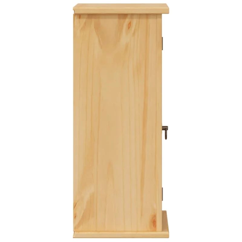 Armoire murale de salle de bain rustique pratique 45 x 27 x 64,5 cm en bois de pin massif miel 02_0057601