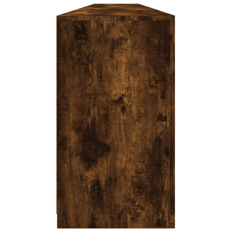 Buffet bahut commode armoire meuble de rangement organisateur cuisine salle de séjour salon avec lumières LED 283 x 37 x 67 cm marron 02_0029881