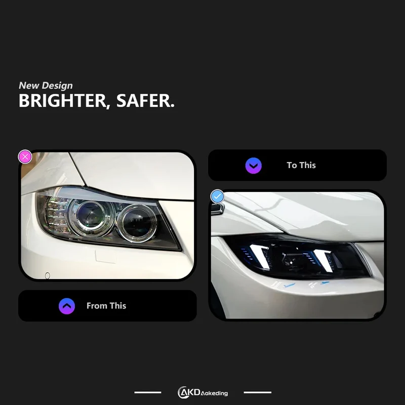 Phares LED Avant BMW E90 2005-2012 Série 3