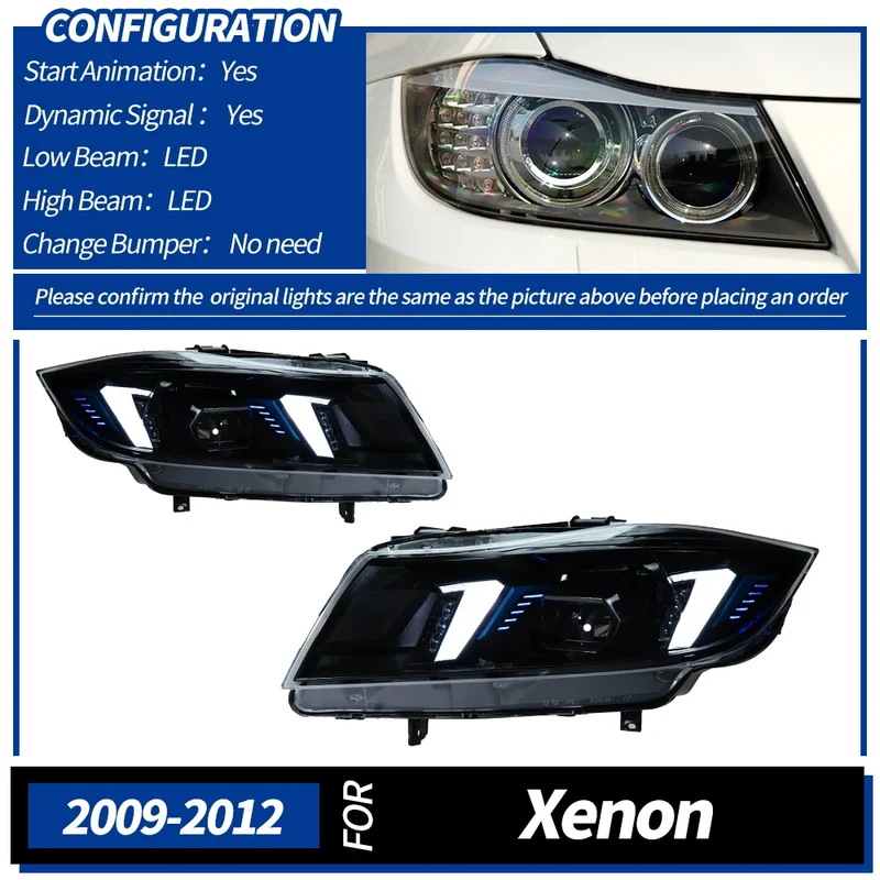 Phares LED Avant BMW E90 2005-2012 Série 3