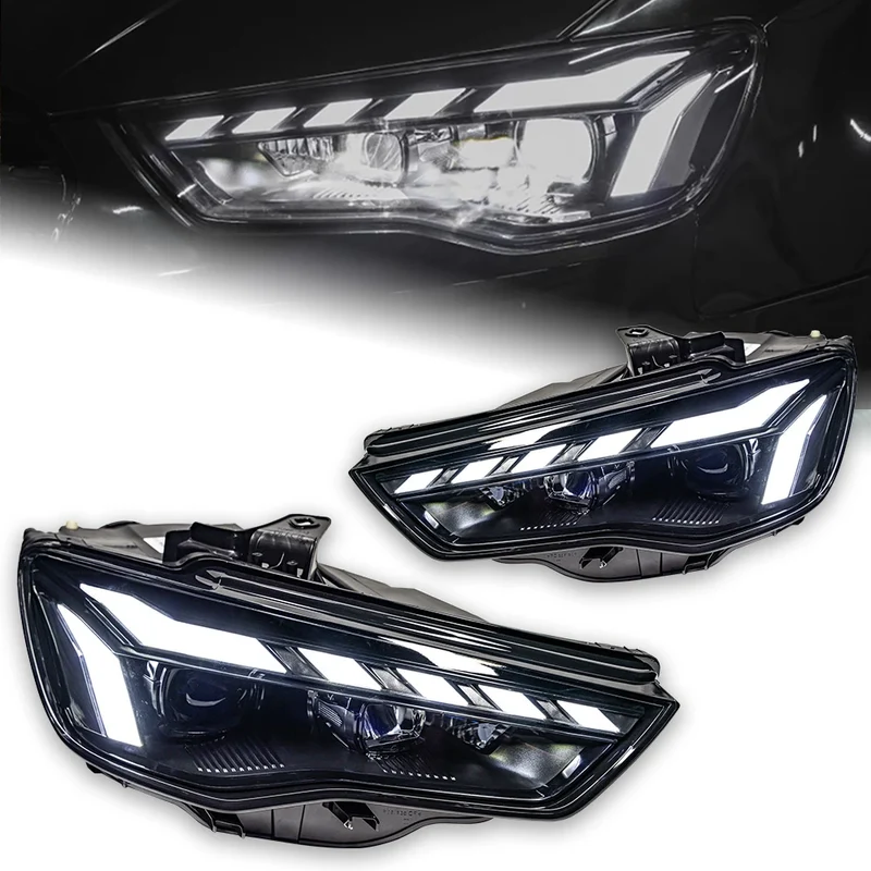 Phares LED Audi A3 8V 2013-2016 à boîtier noir