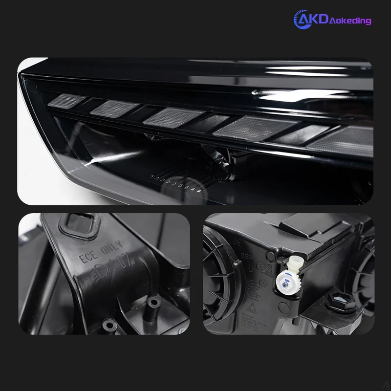 Phares LED Audi A3 8V 2013-2016 à boîtier noir