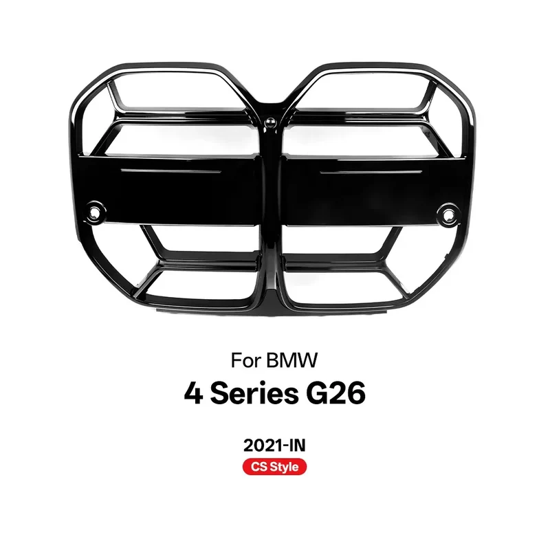 Grilles Avant BMW Série 4 G26 M4 CS Noir Brillant