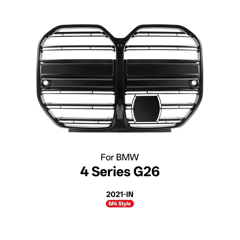 Grilles Avant BMW Série 4 G26 M4 CS Noir Brillant