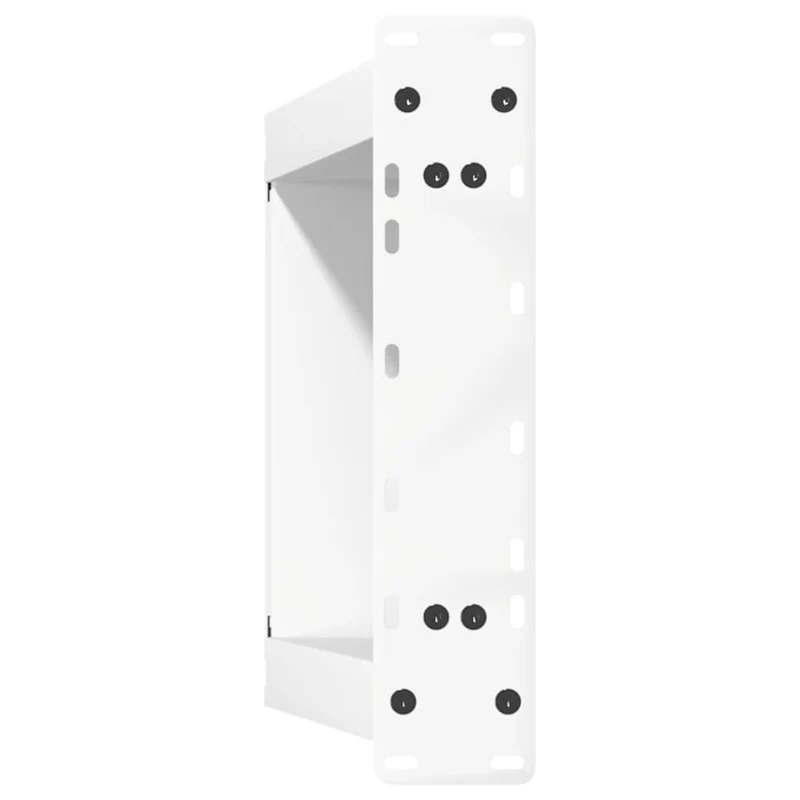 Lot de 2 pieds de table basse en U design moderne 38 x 42-43 cm avec niveleurs ajustables en acier blanc 02_0057045