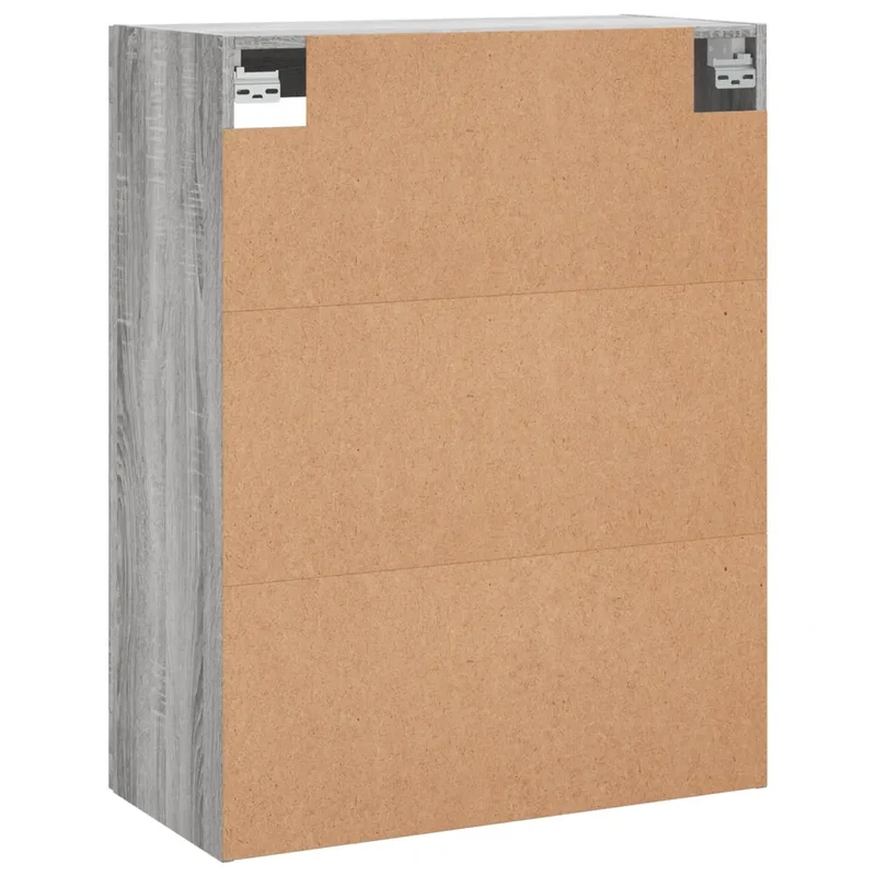 Lot de 2 armoires murales rangement décoratif 69,5 x 34 x 90 cm en bois d'ingénierie sonoma gris 02_0055449
