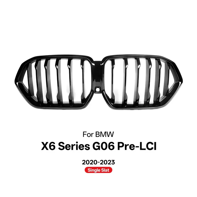 Calandre BMW X6 G06 Noir Brillant 2020-2023