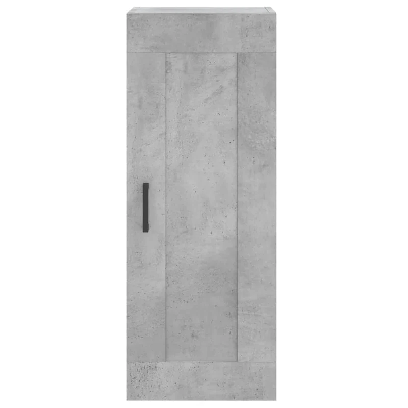 Buffet bahut commode armoire meuble de rangement organisateur cuisine salle de séjour salon haut 34,5 x 34 x 180 cm bois d'ingénierie gris 02_0034301