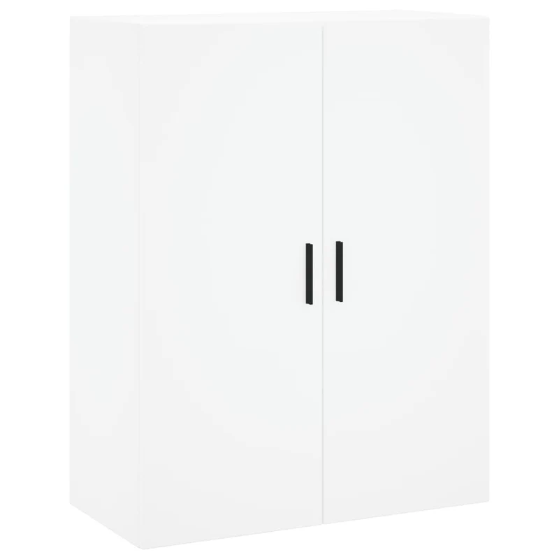 Buffet bahut commode armoire meuble de rangement organisateur cuisine salle de séjour salon haut 69,5 x 34 x 180 cm bois d'ingénierie blanc 02_0032516