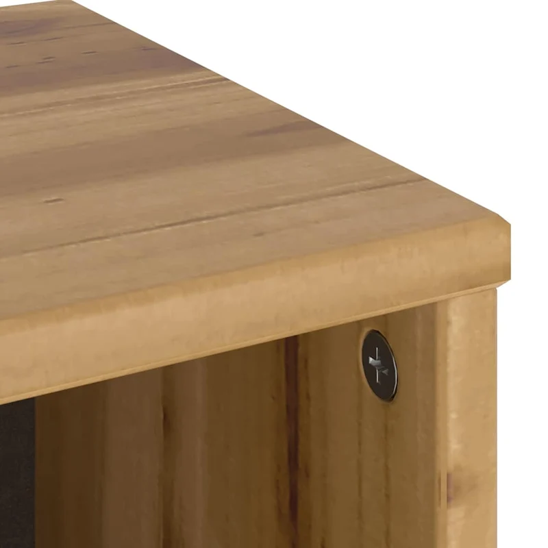Lot de 5 armoires latérales modulaires 40 x 24 x 79 cm en bois massif pin 02_0055970