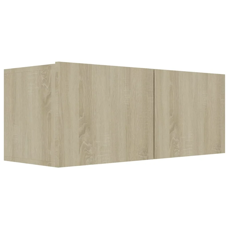 Ensemble de meubles armoire buffet TV télévision salon chambre séjour 5 pièces chêne sonoma bois d'ingénierie brun 02_0024313