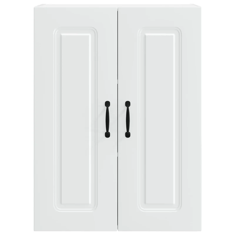 Armoire de cuisine rectangulaire avec grand espace de rangement 60 x 31 x 80 cm en bois d'ingénierie blanc 02_0053723