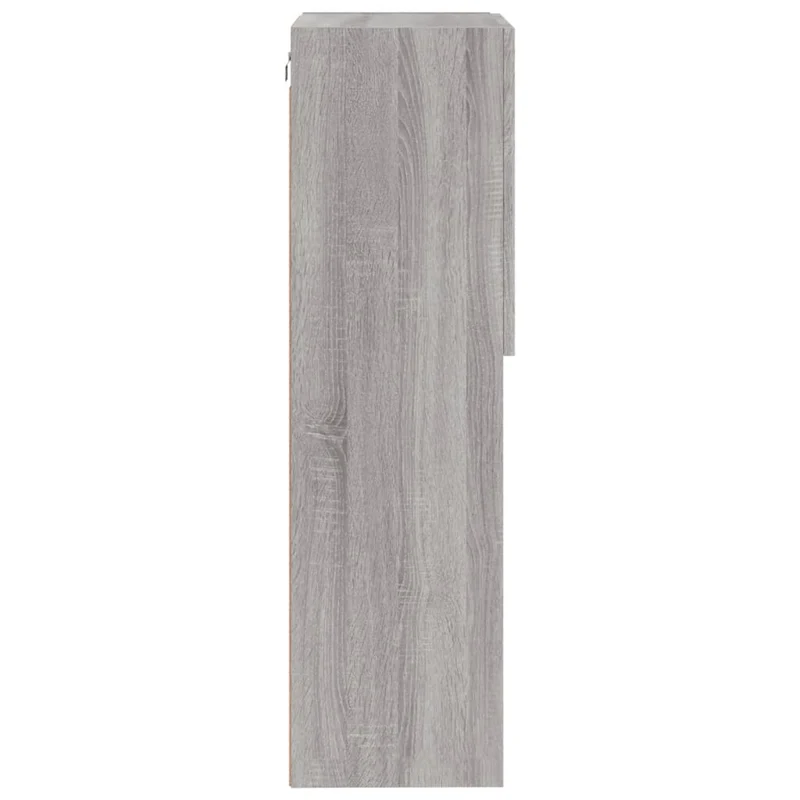 Meuble TV multimédia étagère télévision buffet téléviseur salle à manger salon chambre avec lumières LED sonoma 40,5 x 30 x 102 cm gris 02_0026823