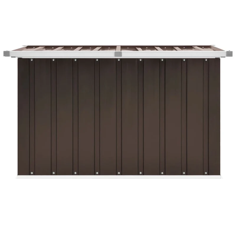 Coffre boîte meuble de jardin rangement 109 x 67 x 65 cm marron 02_0013093