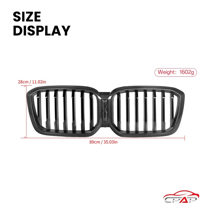 Grille d'Admission d'Air BMW X3 G01 X4 G02 LCI Carbone