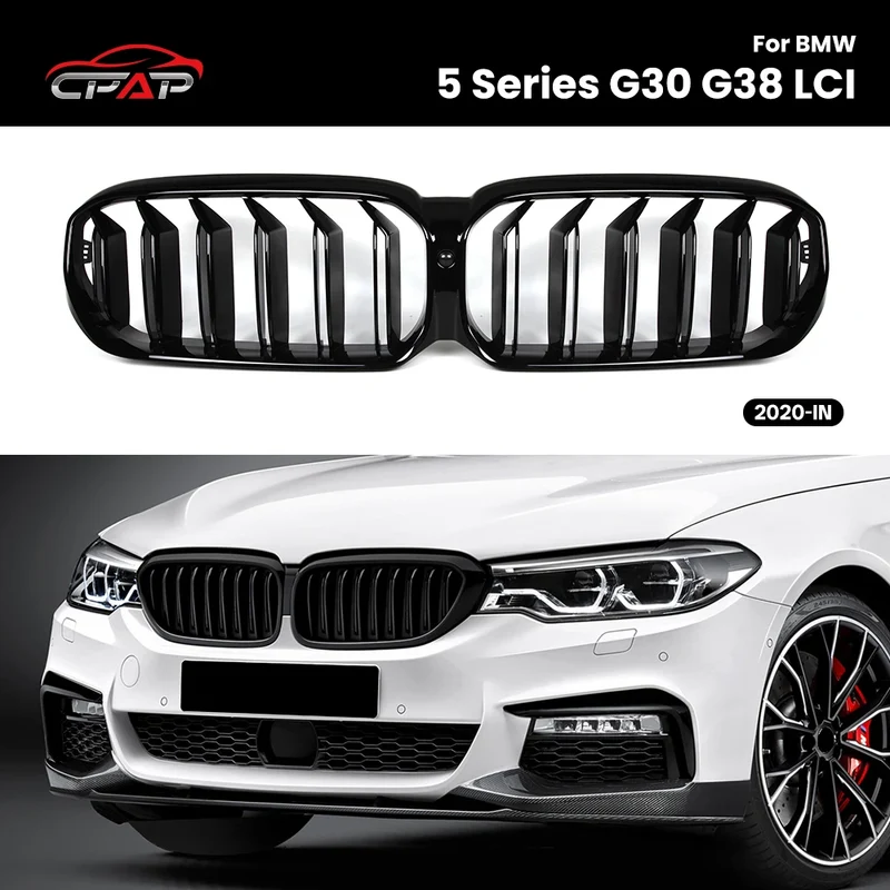 Calandre BMW Série 5 G30 G38 LCI Noir Brillant 2020+