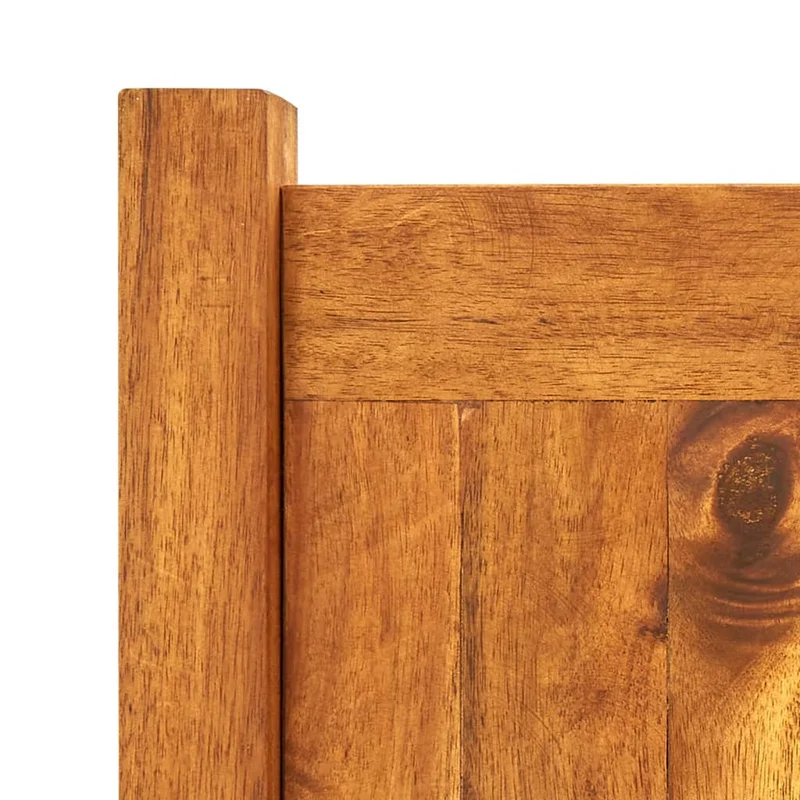 Jardinière lit surélevé plantes fleurs jardin 76 x 27,6 x 25 cm bois d'acacia 02_0001190