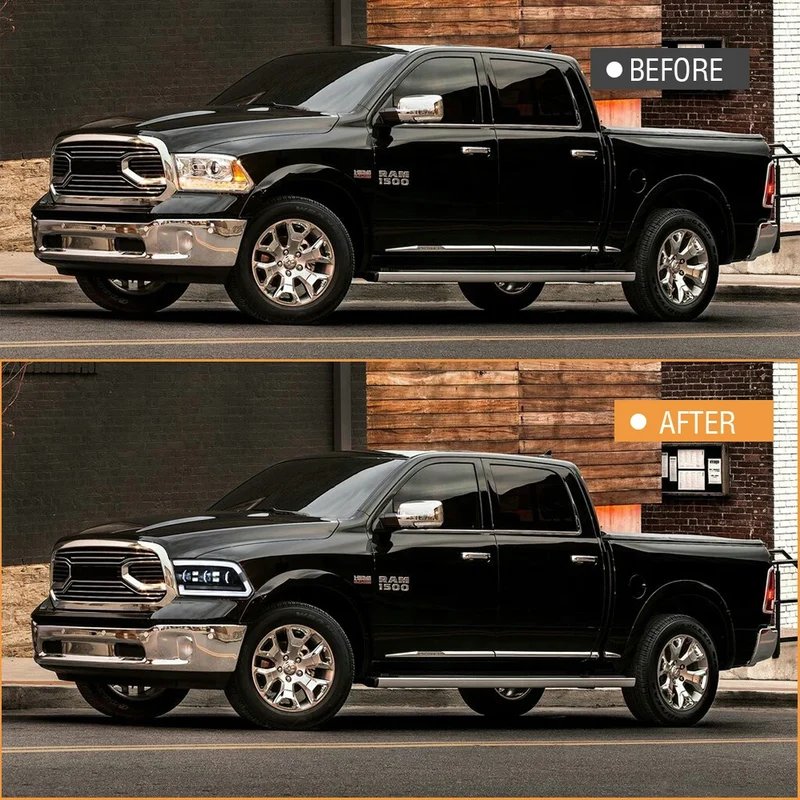 Phares LED Dodge RAM 1500 2500 2009-2018