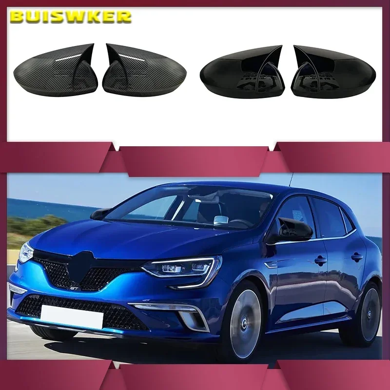 Coques de Rétroviseur Renault Megane 4 2016-2020 Noir Brillant