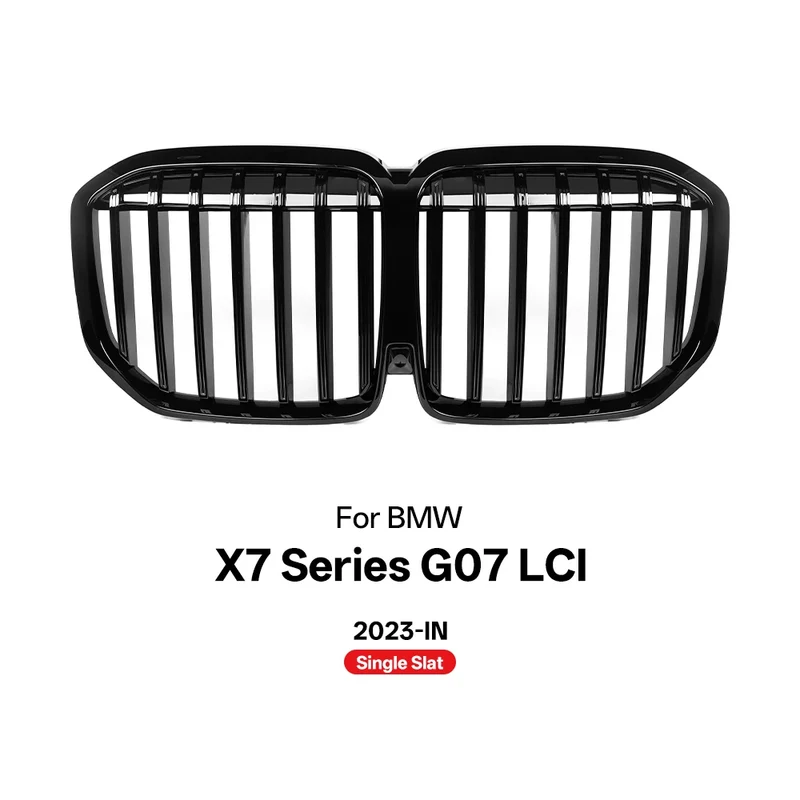 Grille de Pare-Chocs Avant BMW X7 G07 LCI 2023 Noir Brillant