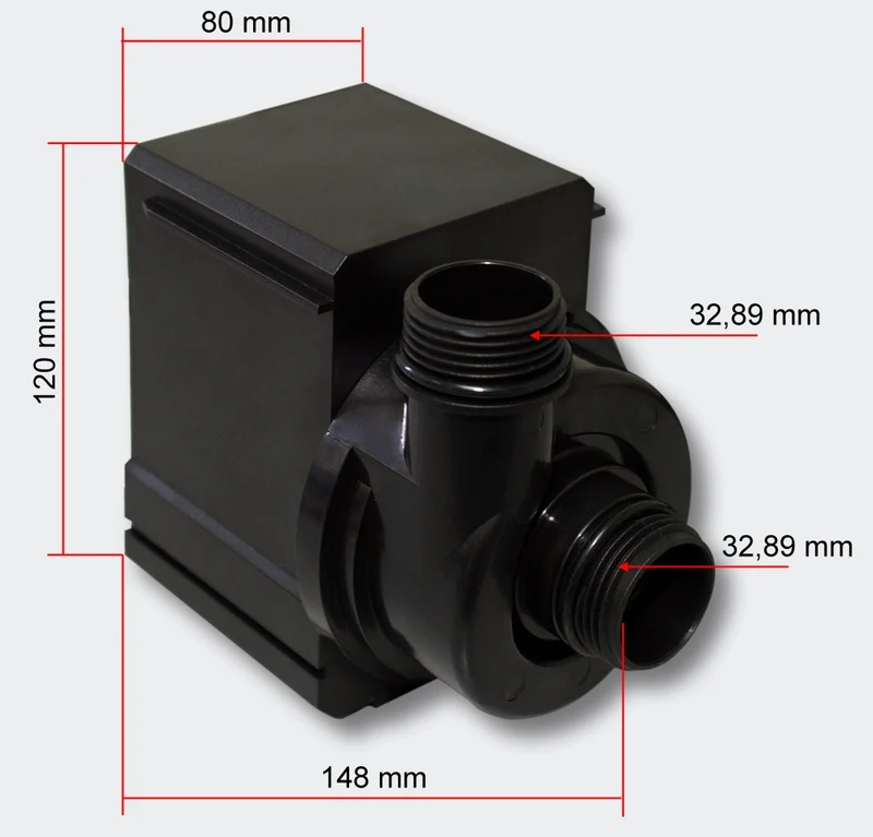 Pompe à eau de bassin filtre filtration cours d'eau eco aquarium petit étang eco 5000l/h 30 Watts 4216064