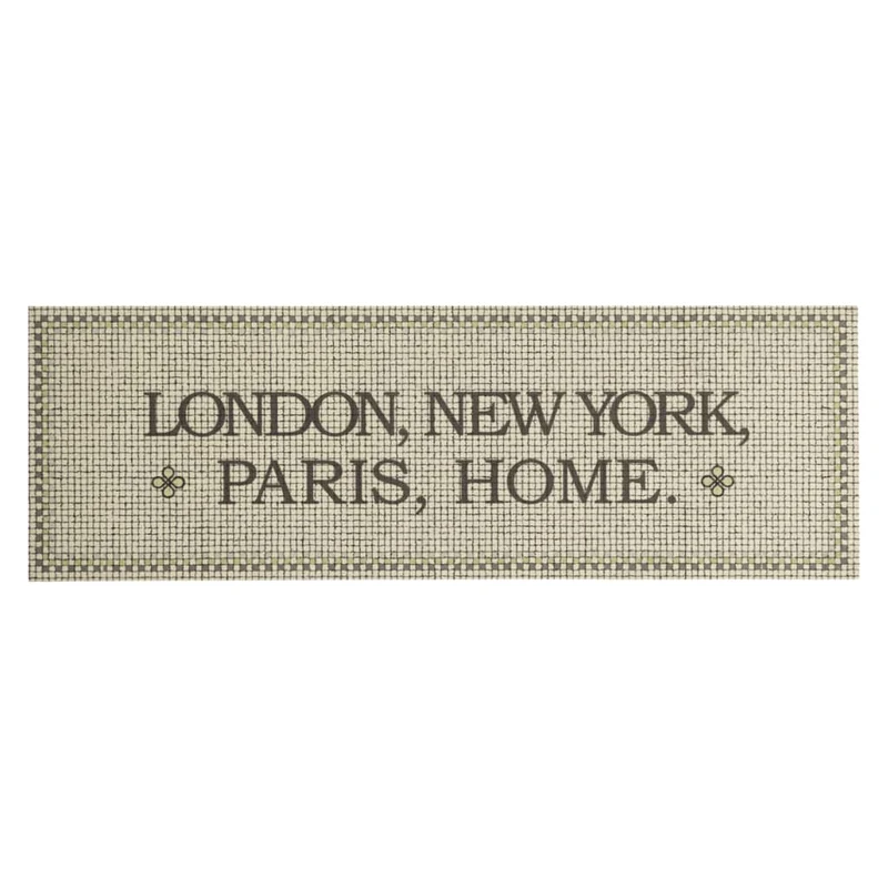 Tapis de cuisine lavable style moderne moelleux 60 x 180 cm en velours gris 02_0056474