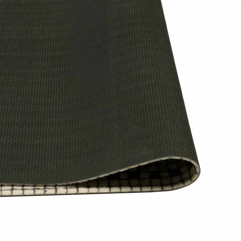 Tapis de cuisine lavable style moderne moelleux 60 x 180 cm en velours gris 02_0056474