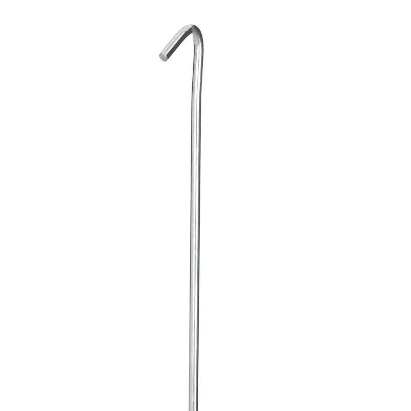 Lot de 20 piquets de tente en acier pour camping et jardin ancrage solide résistant au vent 22 x 2,5 x 0,3 cm en acier noir 13_0003971