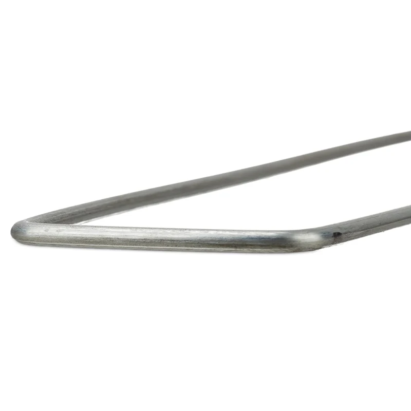 Lot de 25 piquets de fixation jardin ancrage polyvalent 15 x 3,5 cm en acier galvanisé gris 13_0003854