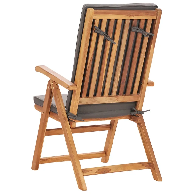 Salon de jardin meuble d'extérieur ensemble de mobilier 7 pièces avec coussins bois de teck massif gris 02_0017137