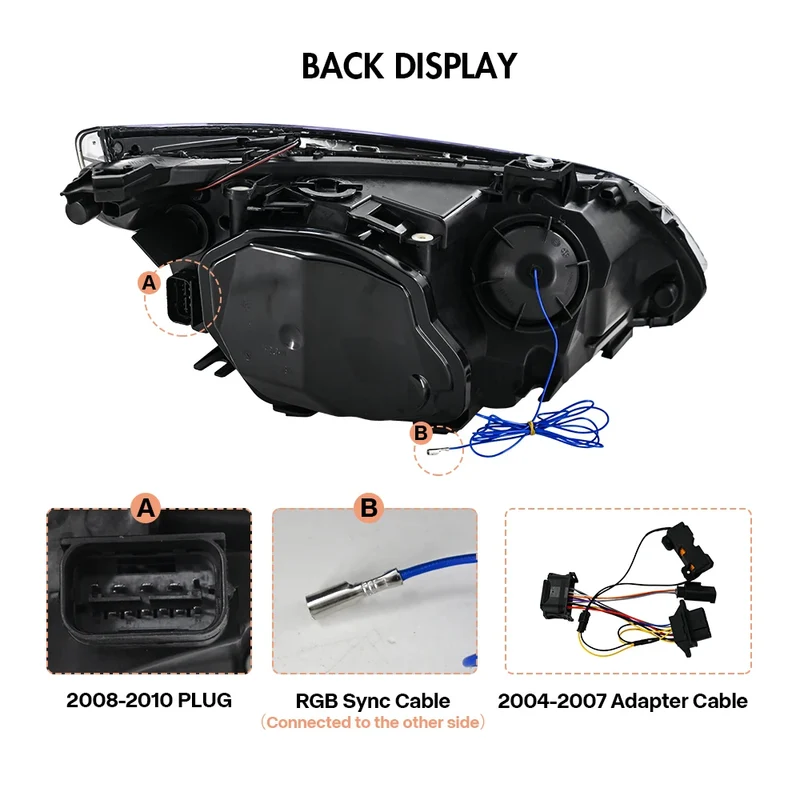 Phares LED BMW Série 5 E60 E61 2005-2010