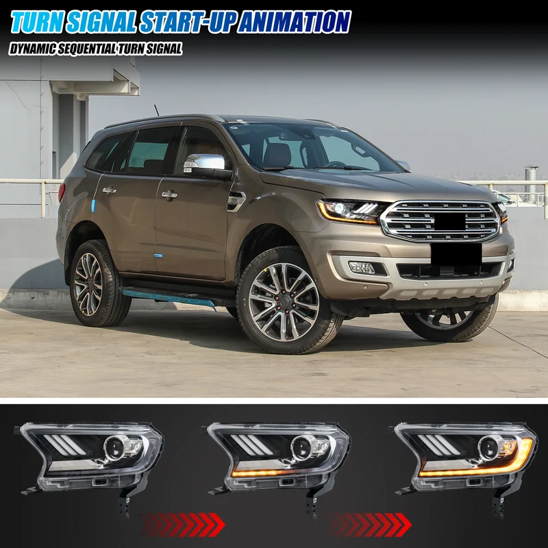 Phares LED Ford Ranger T7 T8 2015-2021 matriciels séquentiels