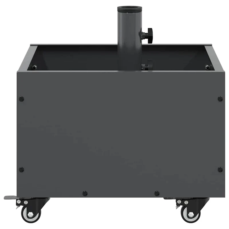 Pied de parasol roulable design minimaliste extérieur 45 x 45 x 45 cm en acier anthracite 02_0058945