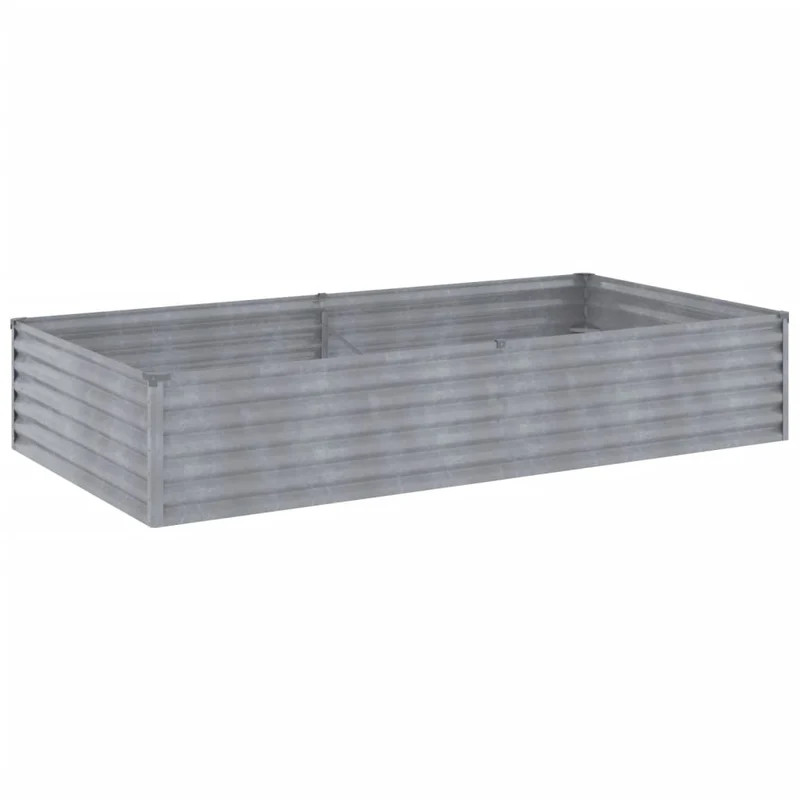 Jardinière bac lit surélevé plantes fleurs terrasse jardin de jardin 195 x 100 x 36 cm acier corten marron 02_0039387
