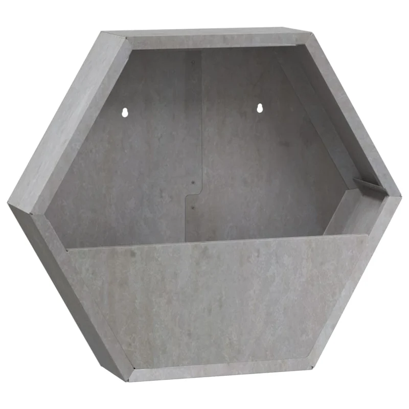 Jardinière bac lit surélevé plantes fleurs jardin terrasses murales lot de 2 Rouillé acier corten 46 x 10 x 40 cm marron 02_0039117