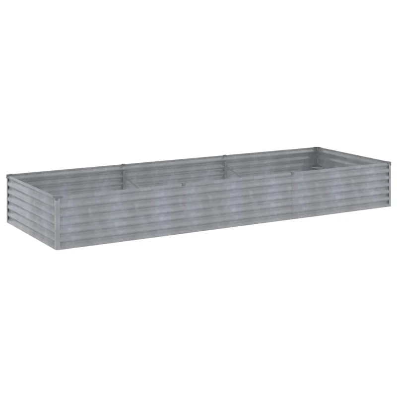 Jardinière bac lit surélevé plantes fleurs terrasse jardin de jardin 291 x 100 x 36 cm acier corten marron 02_0039425