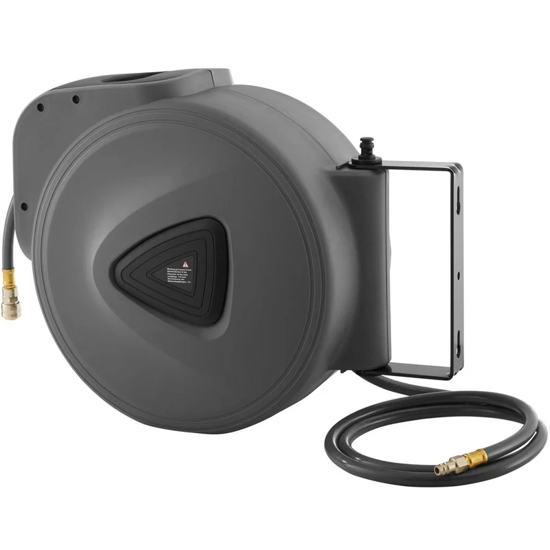 Enrouleur automatique de tuyau d'air comprimé 30 m avec raccord rapide 08_0000258