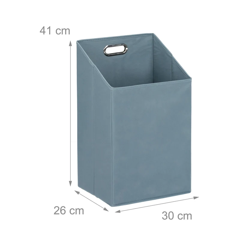 Étagère de salle de bain avec panier à linge amovible 2 niveaux pratique en bambou naturel 13_0003349